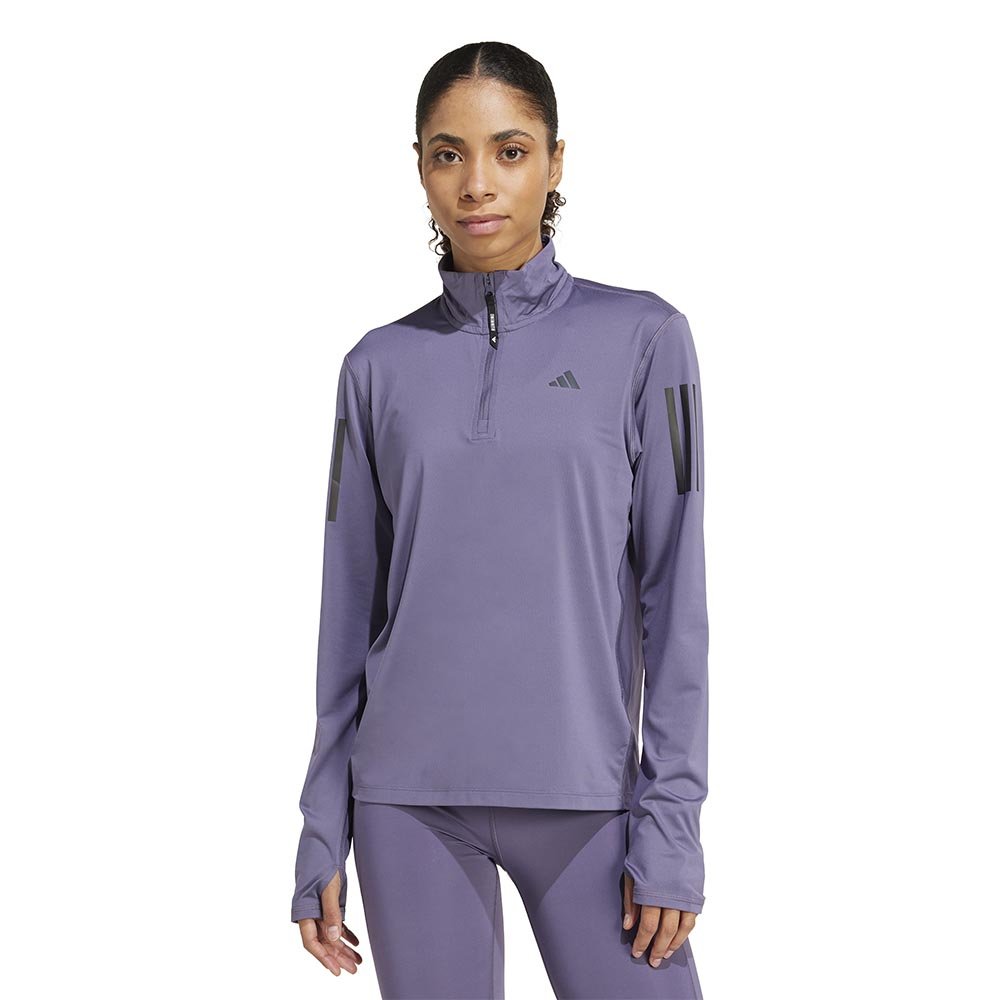 Bluza adidas Own The Run Half Zip W Fioletowa