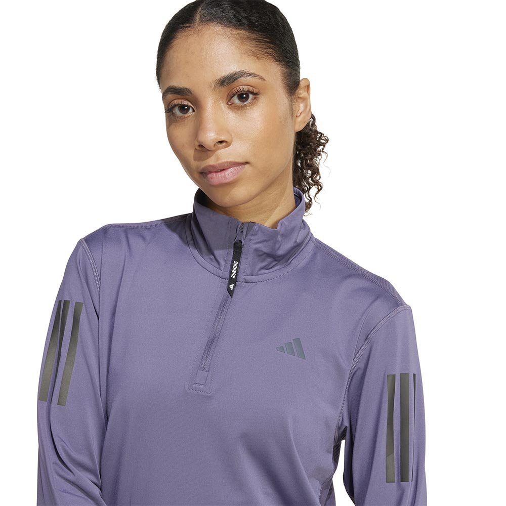 Bluza adidas Own The Run Half Zip W Fioletowa