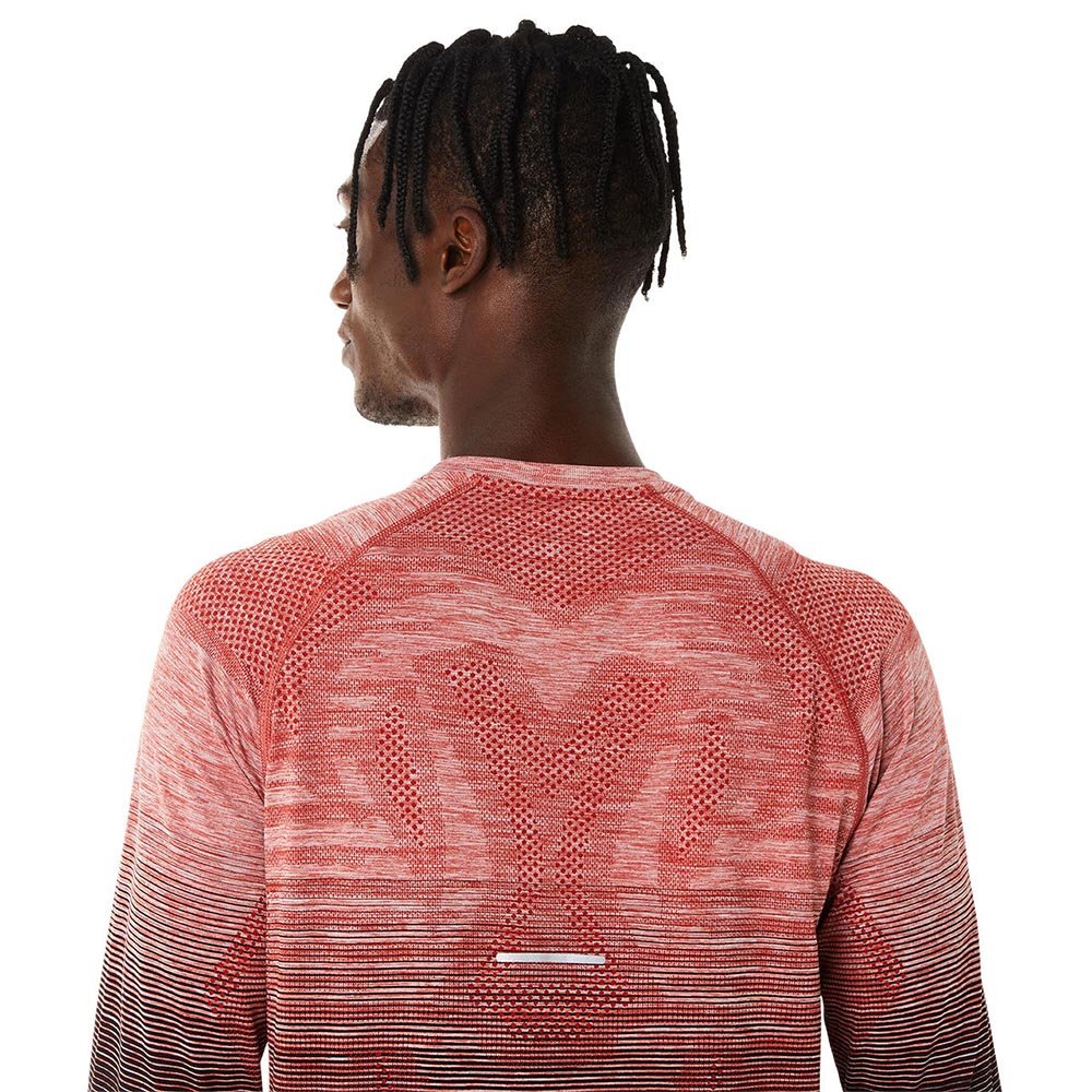 Koszulka Asics Seamless Longsleeve Top M Czarno-Koralowa