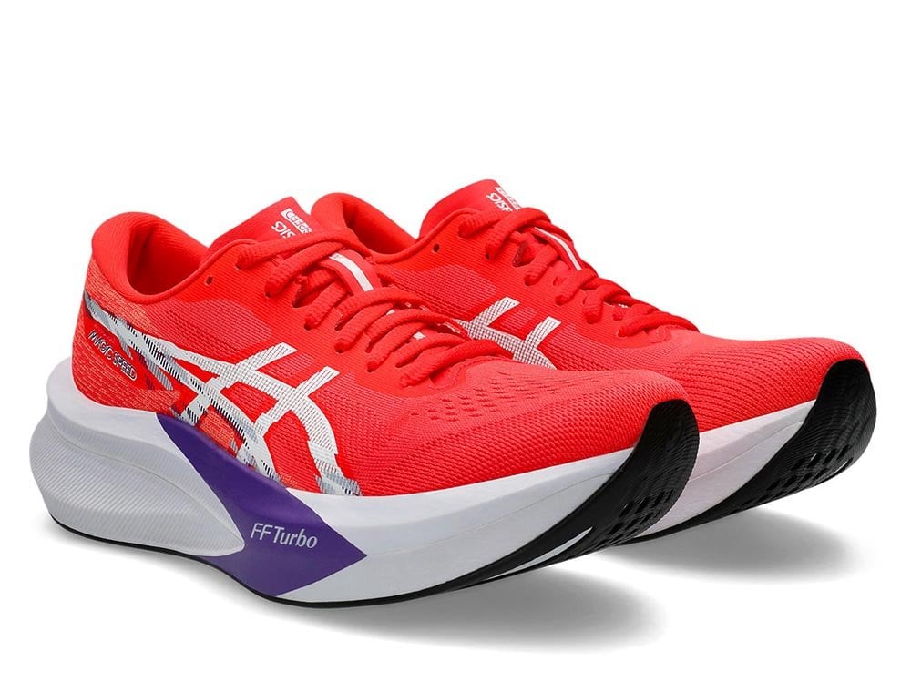 Buty Asics Magic Speed 4 W Czerwono-Białe