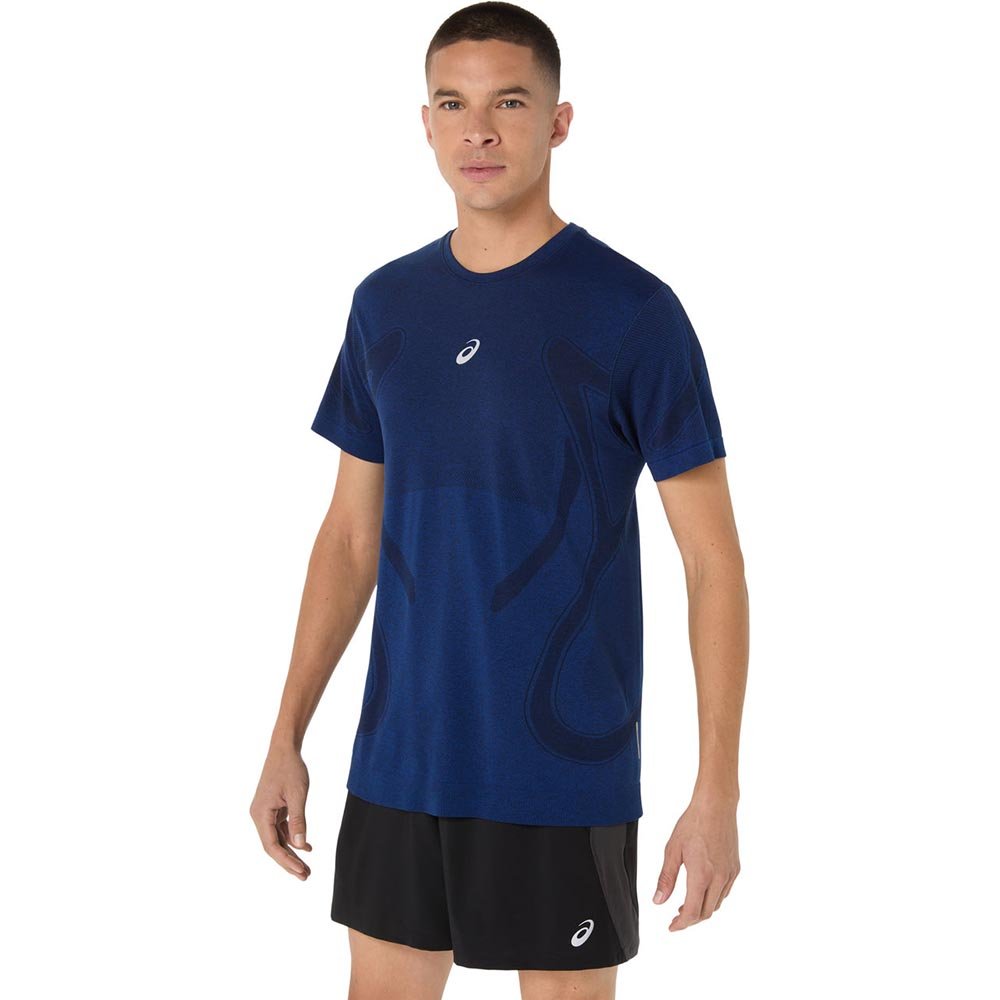 Koszulka Asics Road Seamless SS Top M Granatowa