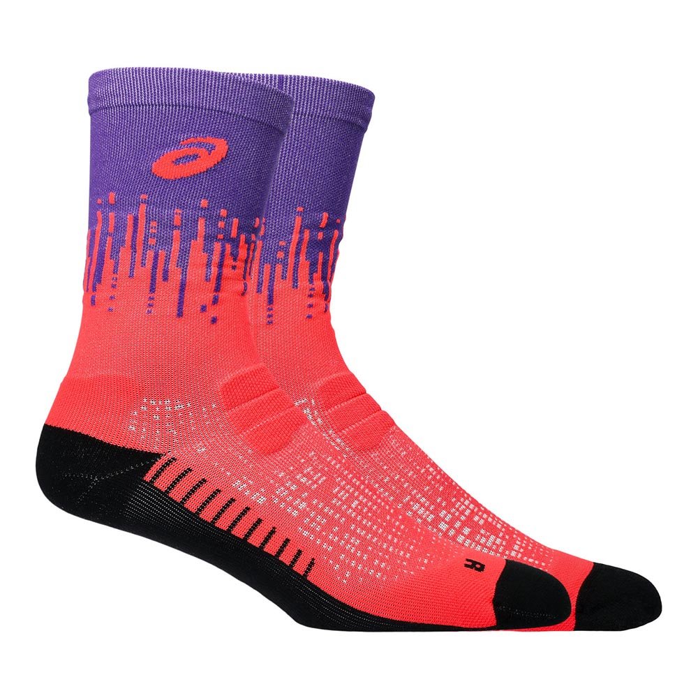 Skarpetki Asics Performance Run Sock Crew U Fioletowo-Koralowe