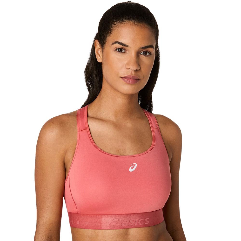 Stanik Asics Road Compression Bra W Różowy