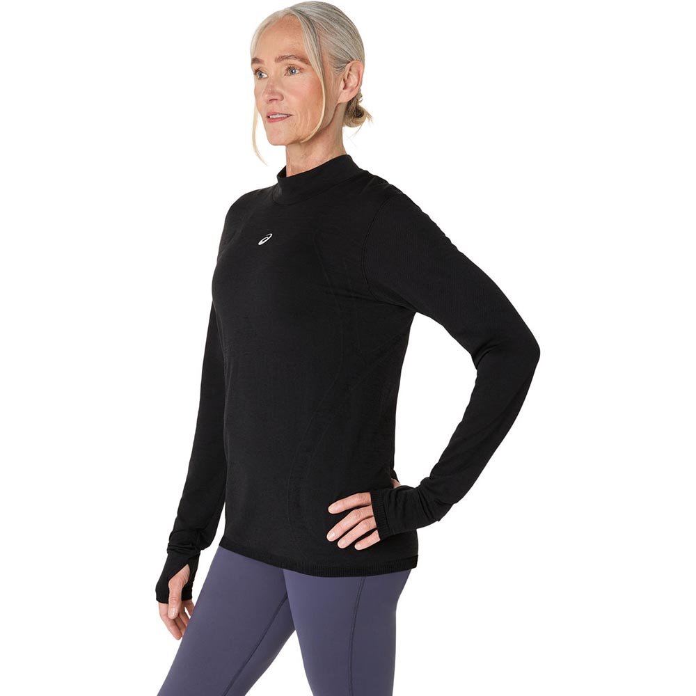 Koszulka Asics Road Winter Seamless LS Top W Czarna