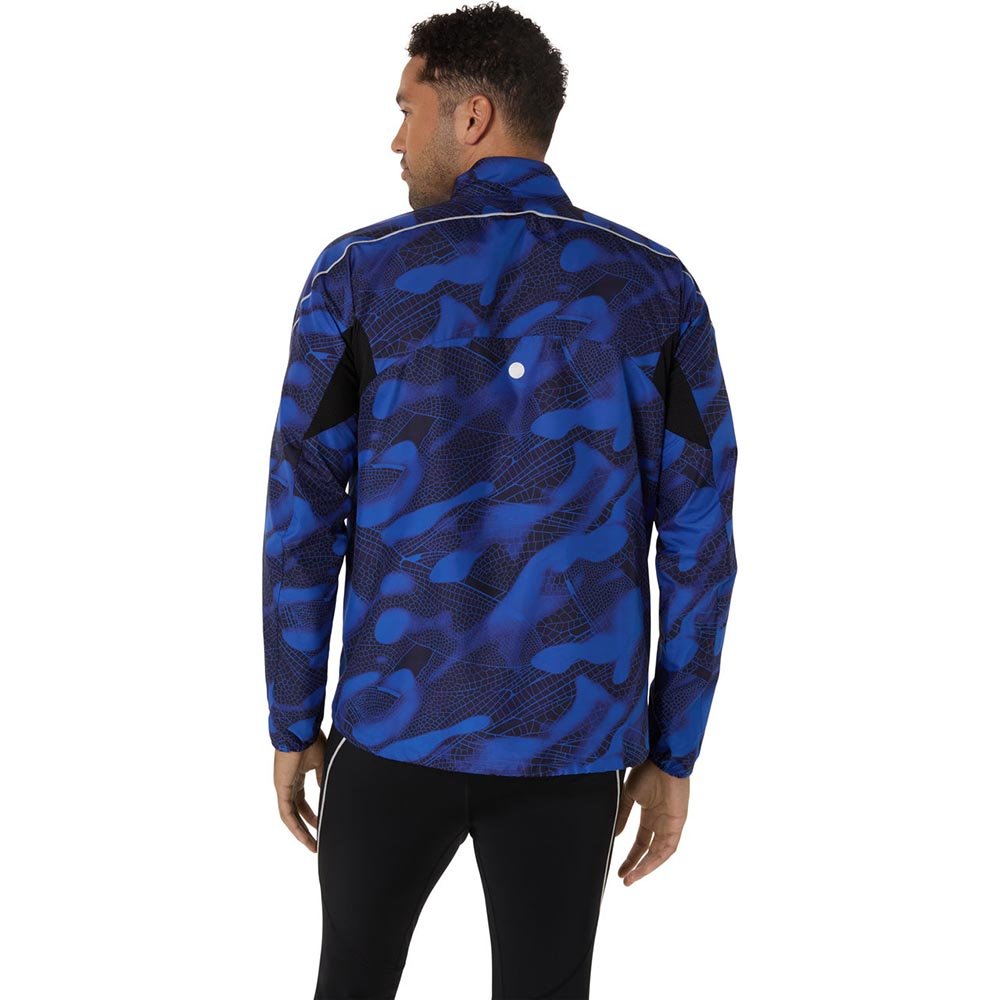 Kurtka Asics Road Lite-Show Packable Jacket M Czarno-Kobaltowa