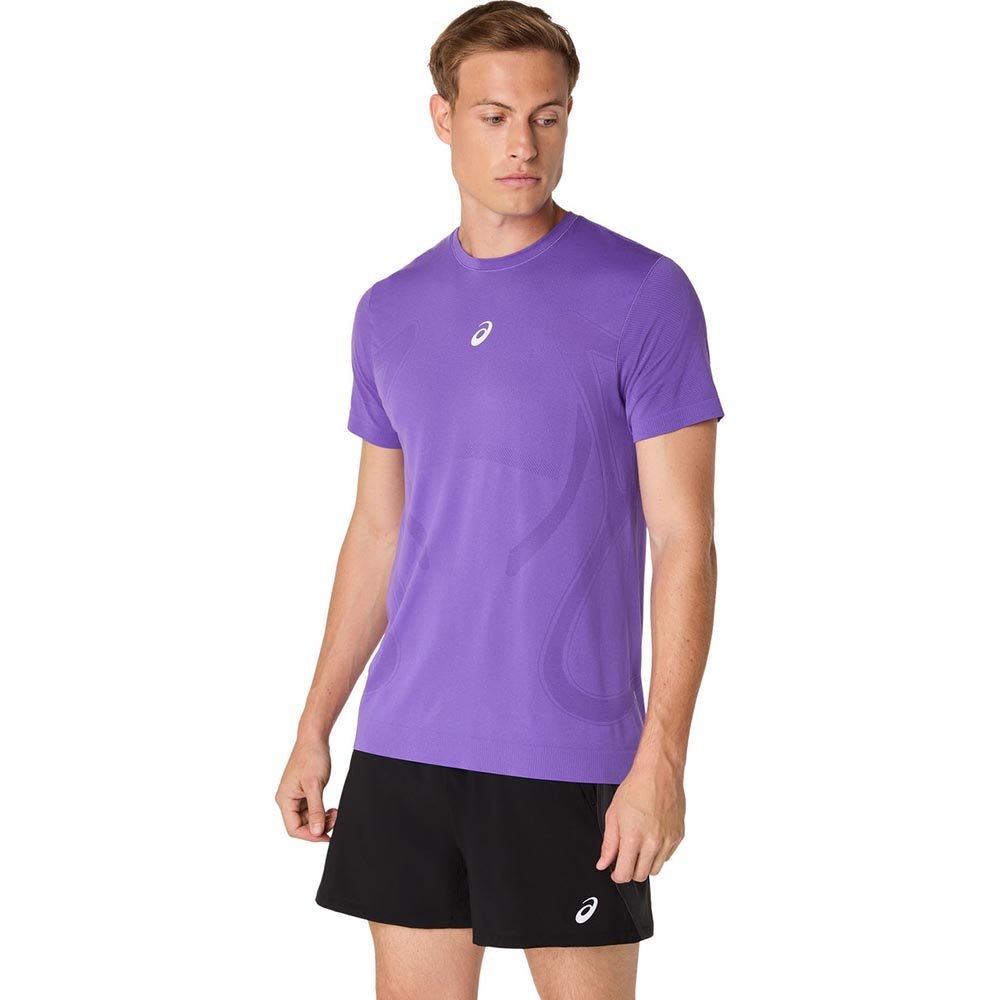 Koszulka Asics Road Seamless SS Top M Fioletowa