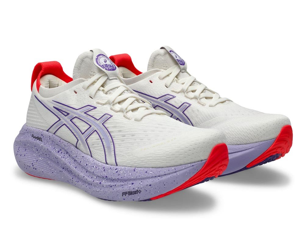 Buty Asics Gel-Nimbus 27 Tokyo W Kremowo-Fioletowe