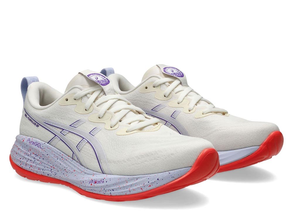 Buty Asics Gel-Cumulus 27 Tokyo W KremowoFioletowe