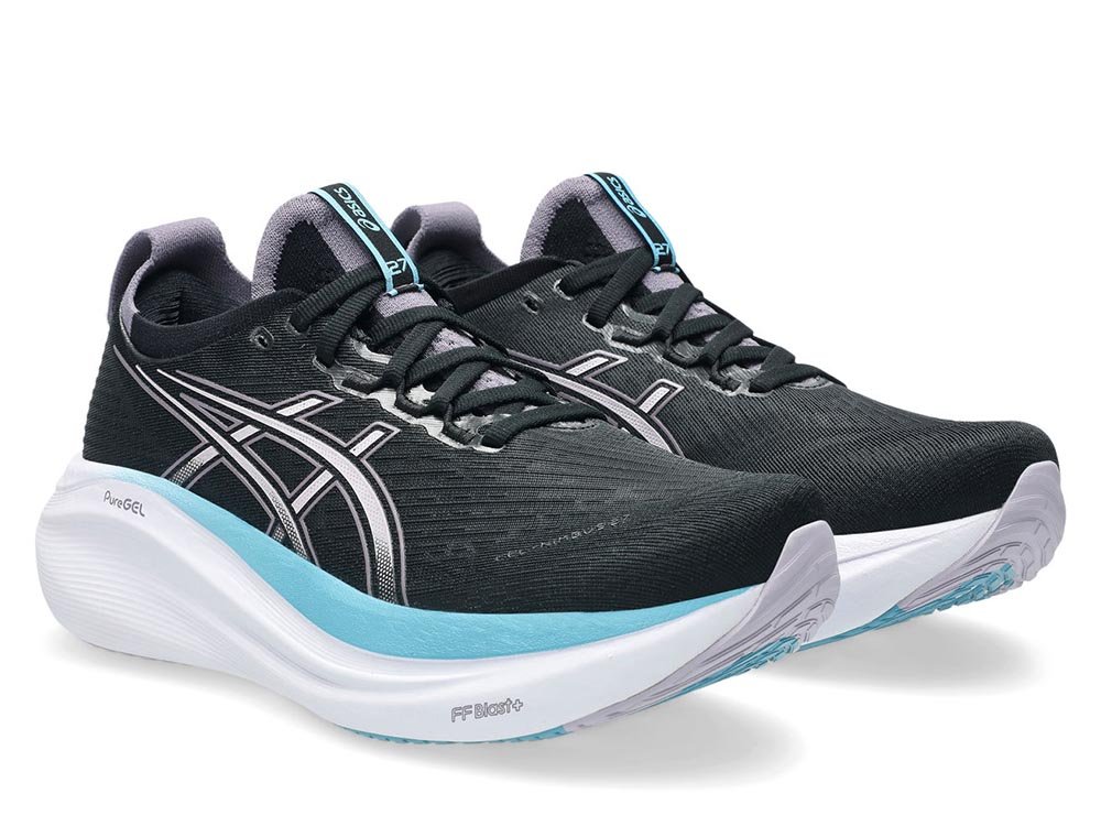 Buty Asics Gel-Nimbus 27 W Czarno-Niebieskie