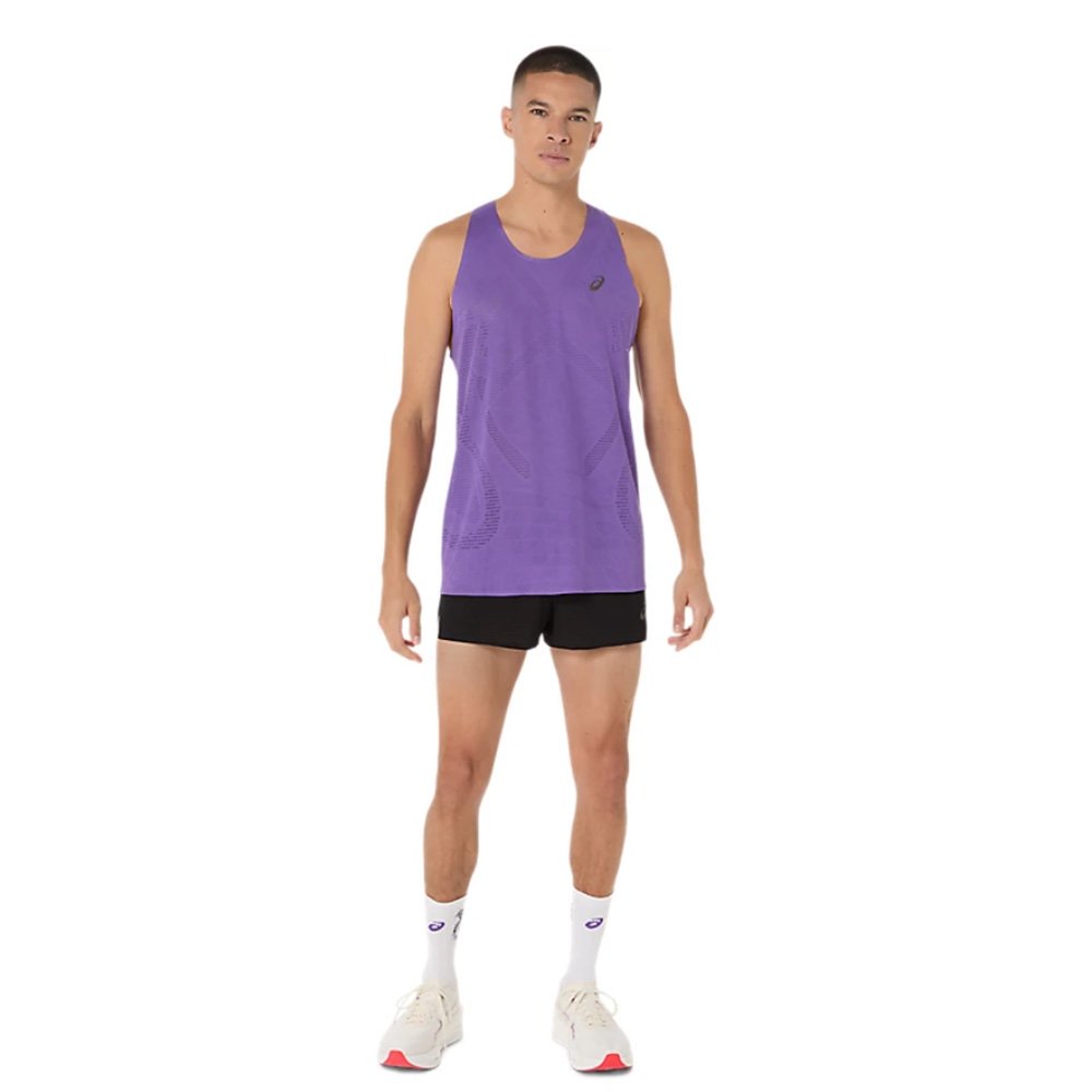 Koszulka Asics Metarun Singlet M Fioletowa