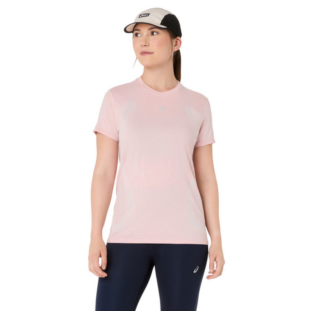 Koszulka Asics Road Seamless SS Top W Różowa