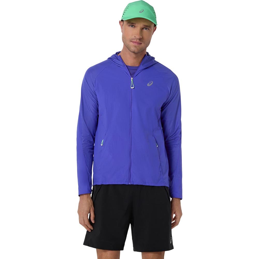 Kurtka Asics Road Packable Jacket M Fioletowo-Granatowa