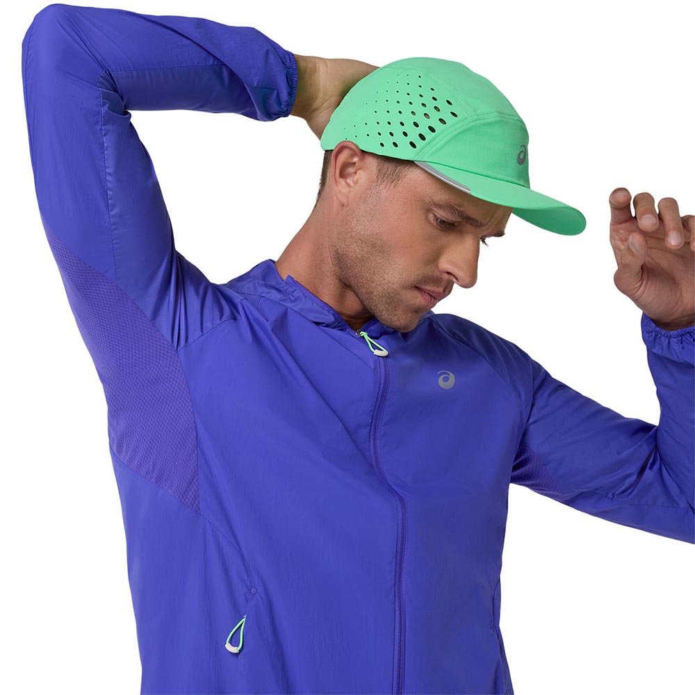 Kurtka Asics Road Packable Jacket M Fioletowo-Granatowa