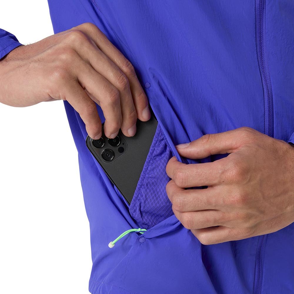 Kurtka Asics Road Packable Jacket M Fioletowo-Granatowa