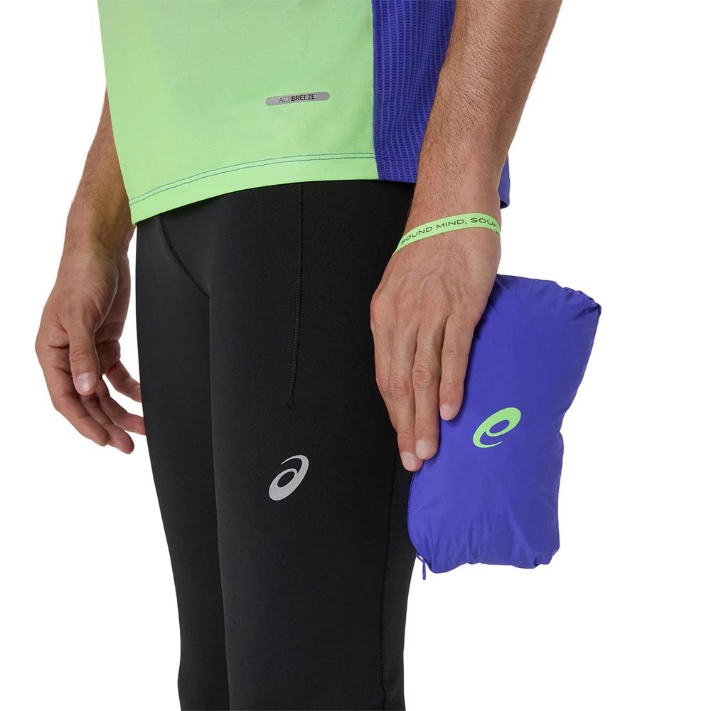 Kurtka Asics Road Packable Jacket M Fioletowo-Granatowa