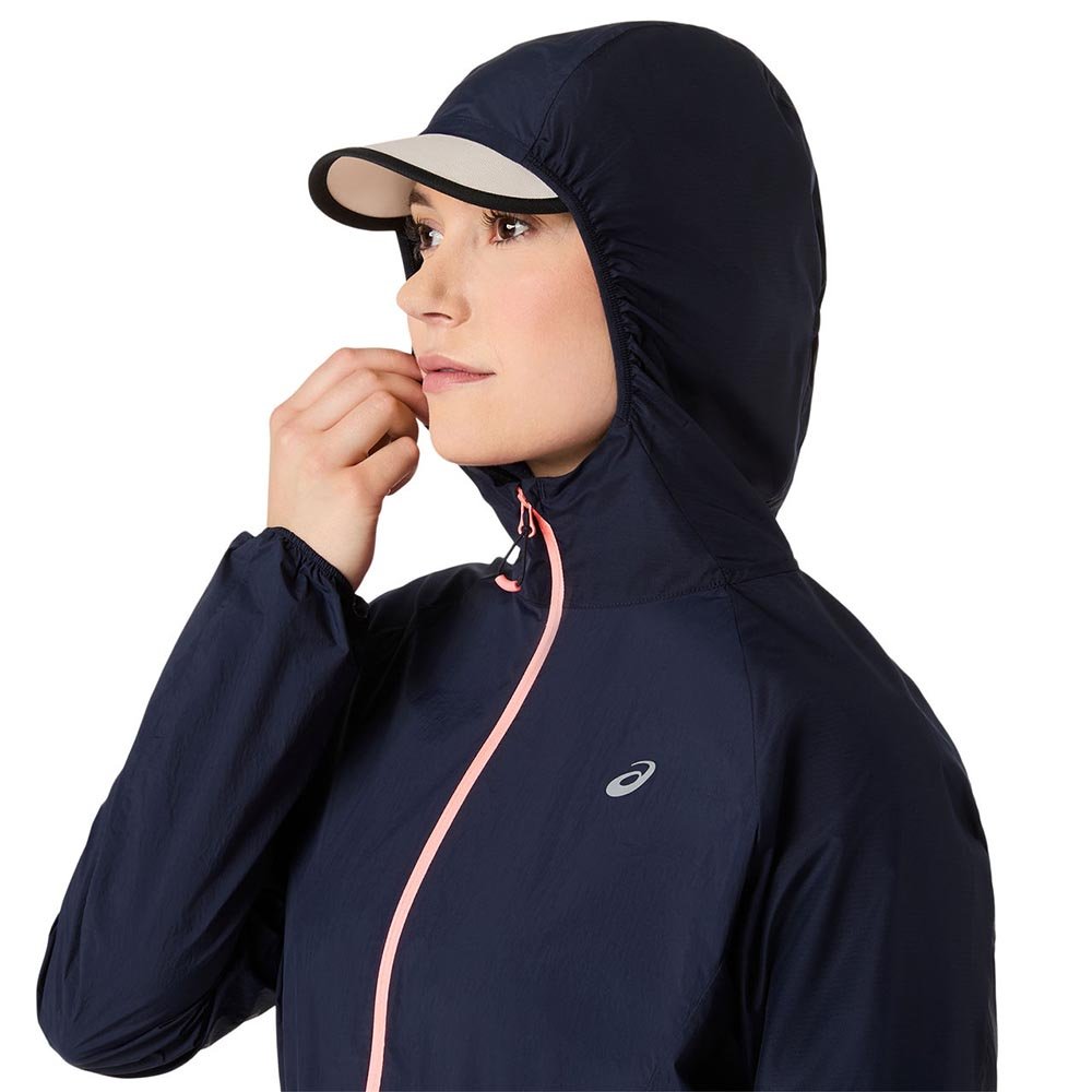 Kurtka Asics Road Packable Jacket W Granatowo-Różowa