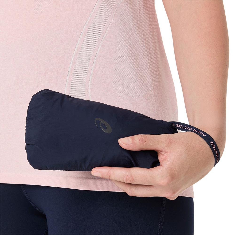 Kurtka Asics Road Packable Jacket W Granatowo-Różowa