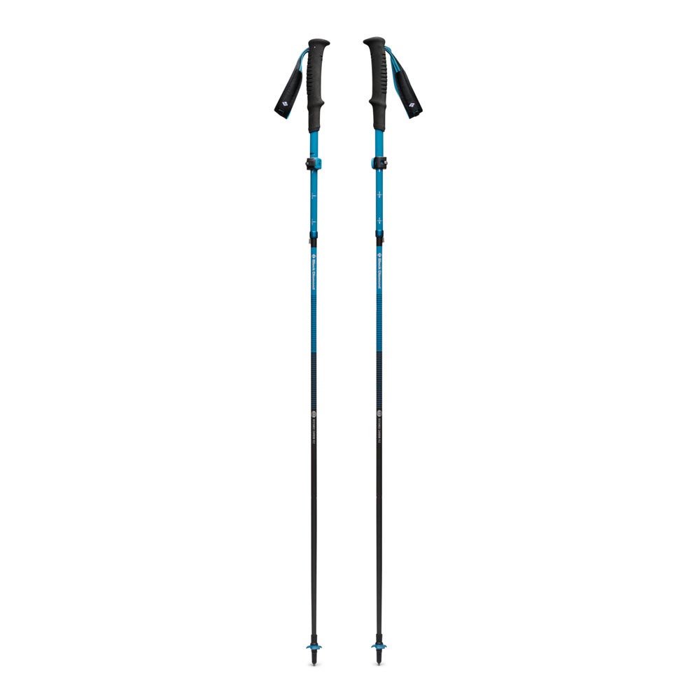 Kije Black Diamond Distance Carbon FLZ Poles U Czarno-Niebieskie