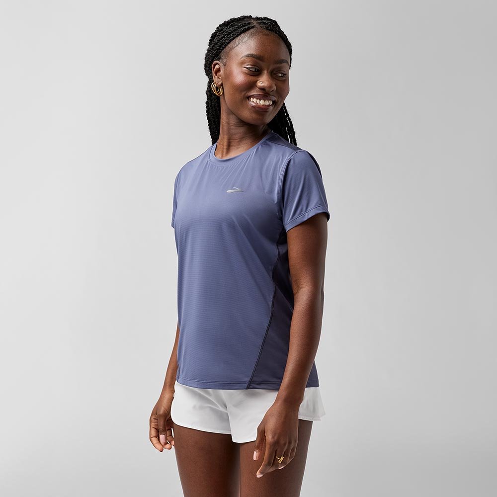 Koszulka Brooks Sprint Free Short Sleeve 3.0 W Fioletowa