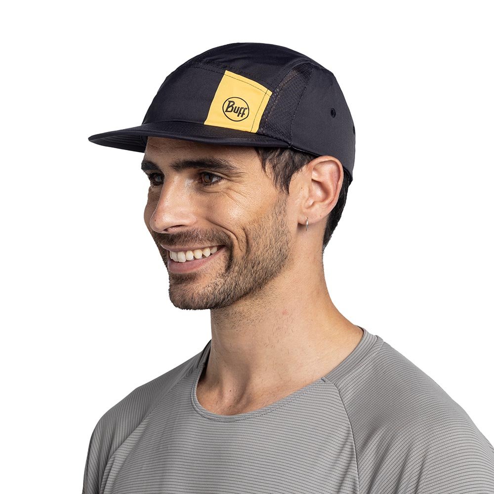 Czapka Buff 5 Panel Go Cap Logo Black L/XL U Czarno-Żółta