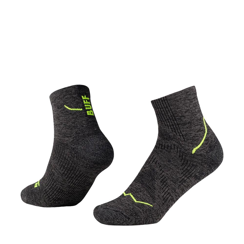Skarpetki Buff DRYFLX® Quarter Sock U Czarno-Szare
