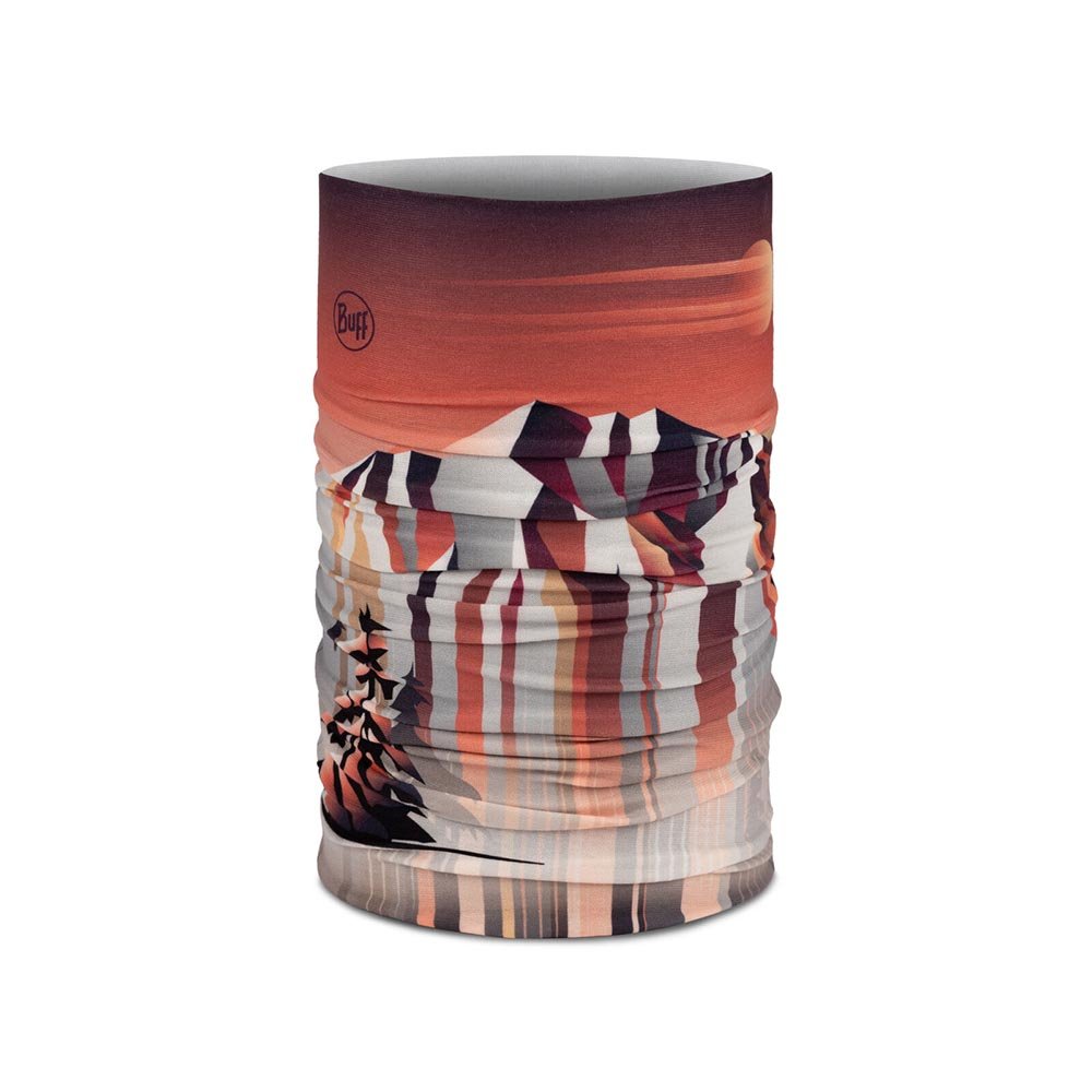 Bandana Buff Original Ecostretch Gem Ruby U Bordowo-Biała