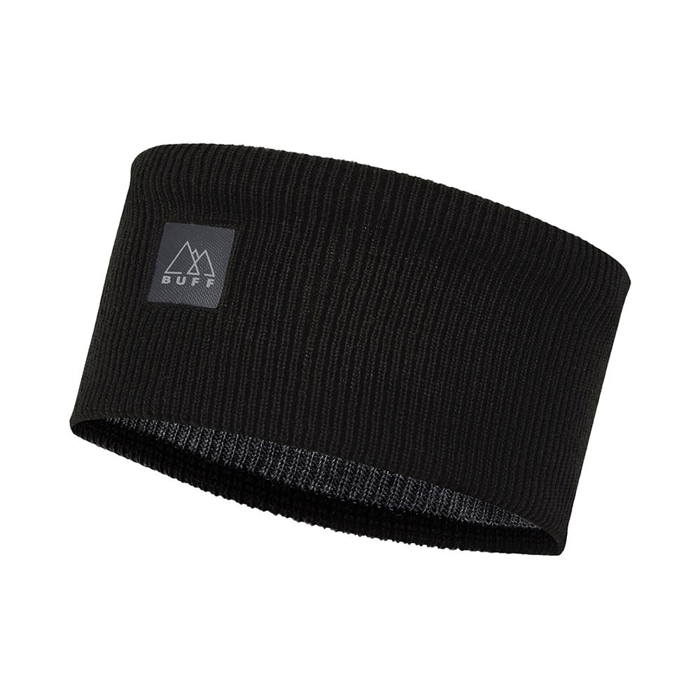 Opaska BUFF CrossKnit Headband Solid Black U Czarna