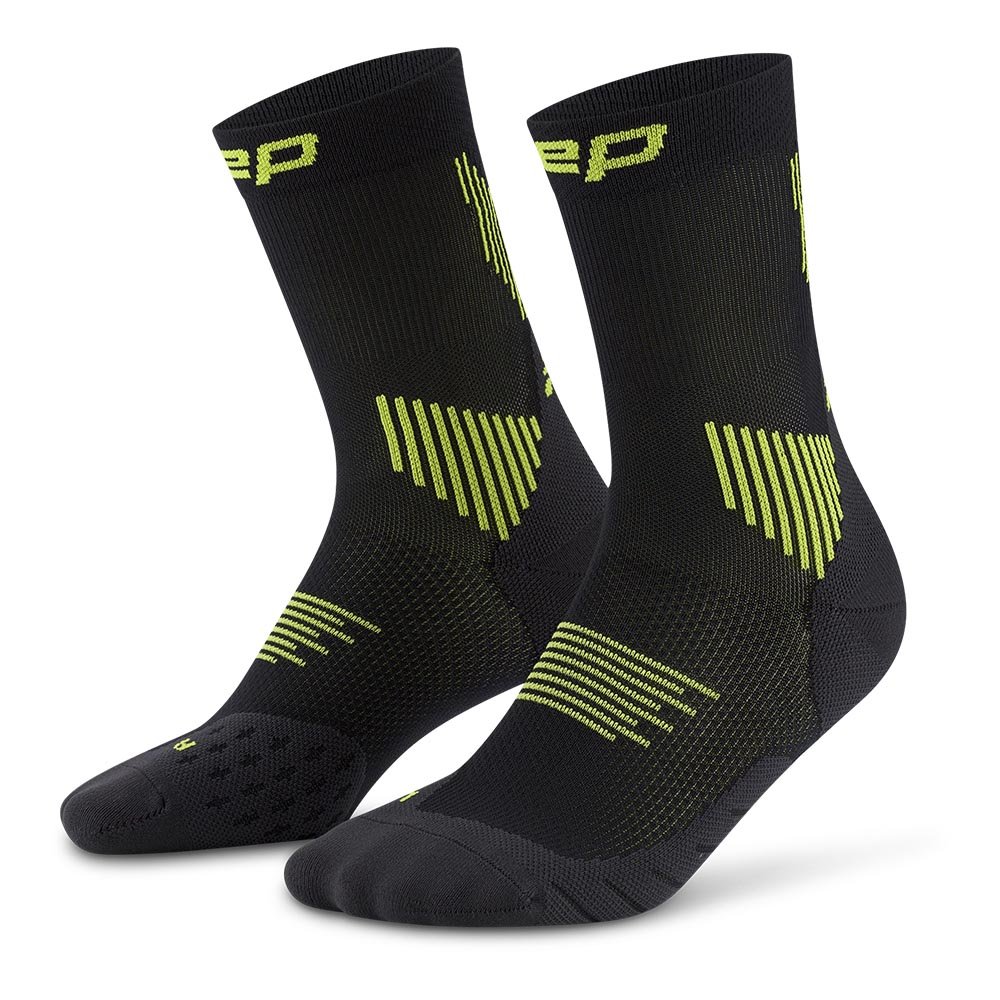 Skarpetki Cep Run Socks Mid Cut 5.0 W Czarno-Zielone
