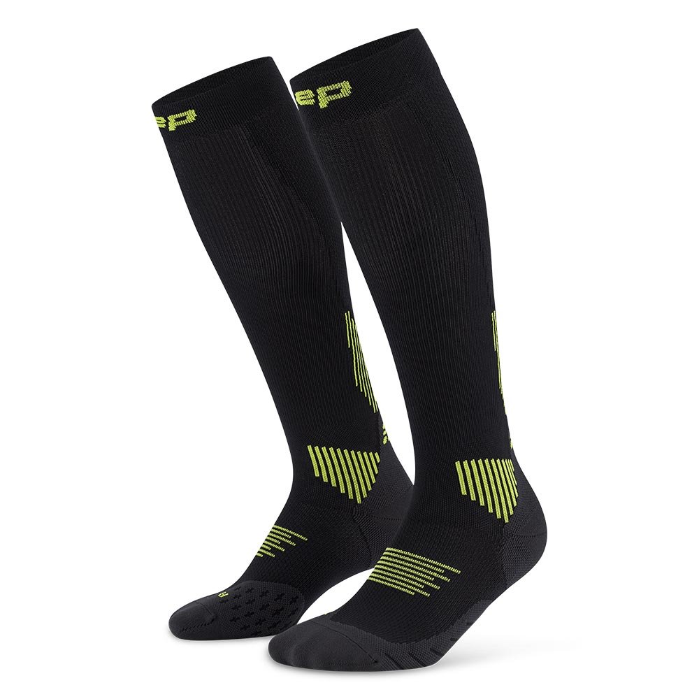 Skarpety Cep Core Run Socks 5.0 W Czarno-Limonkowe