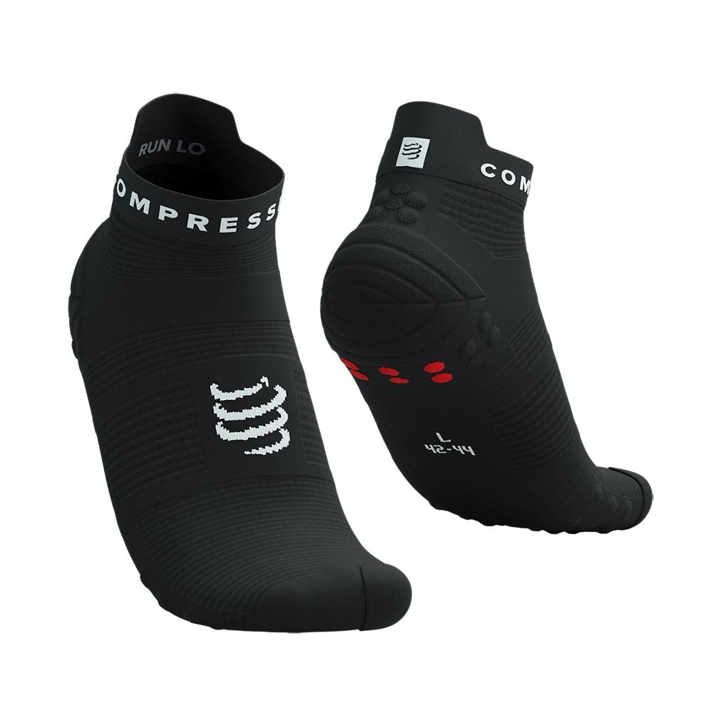 Skarpety Compressport Pro Racing Socks v4.0 Run Low U Czarno-Białe