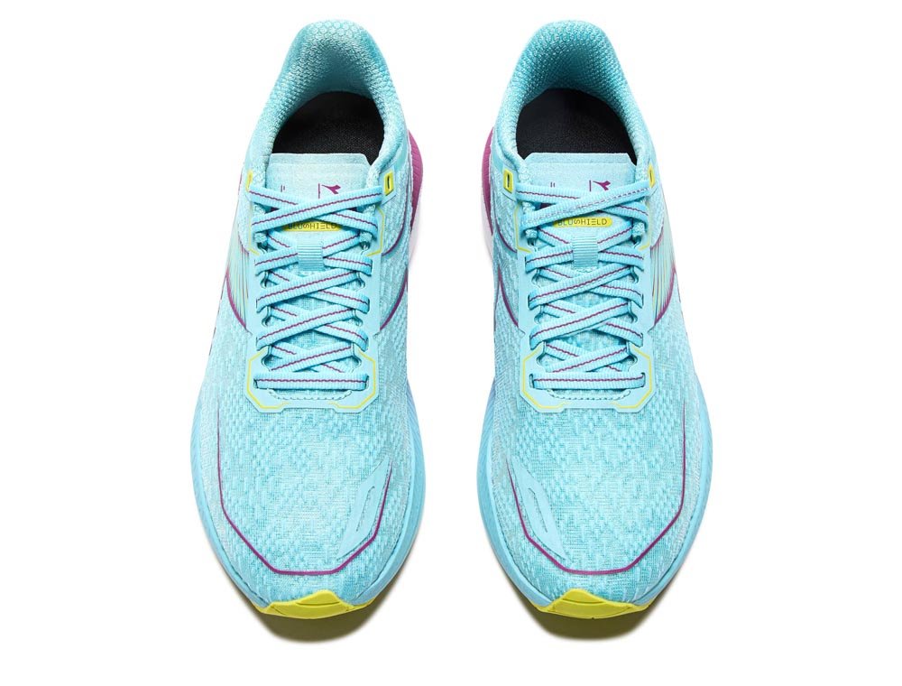 Buty Diadora Mythos Blushield Volo 5 W Błękitno-Bordowe