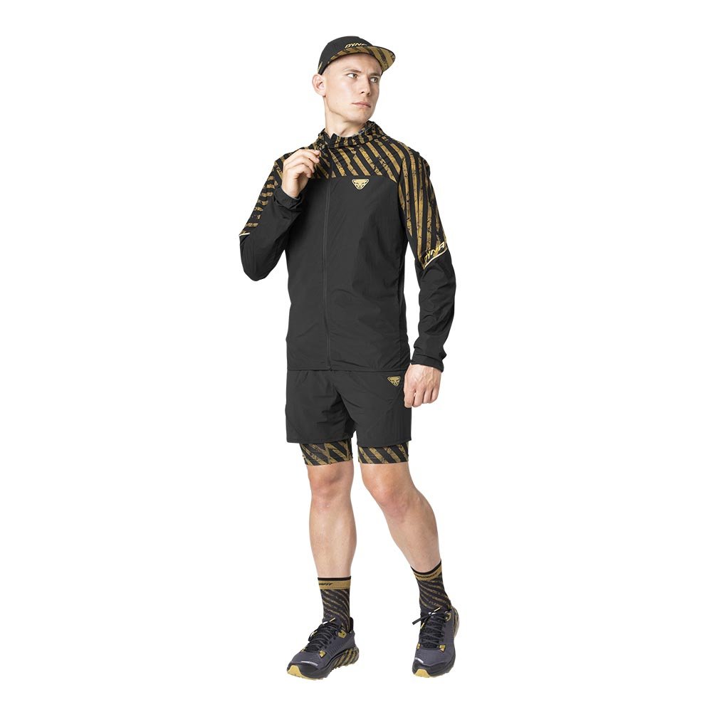 Kurtka Dynafit Trail Graphic Wind M Czarno-Brązowa