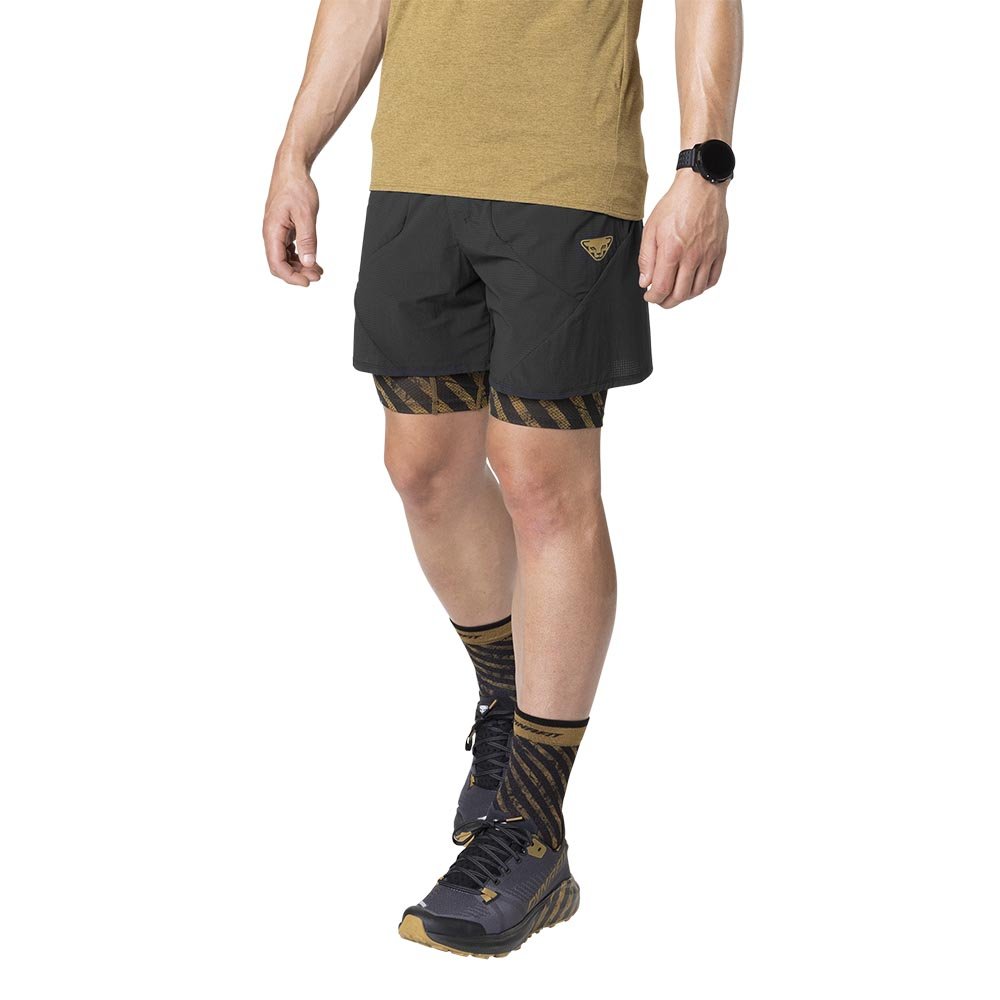 Spodenki Dynafit 2in1 Shorts M Czarno-Miodowe