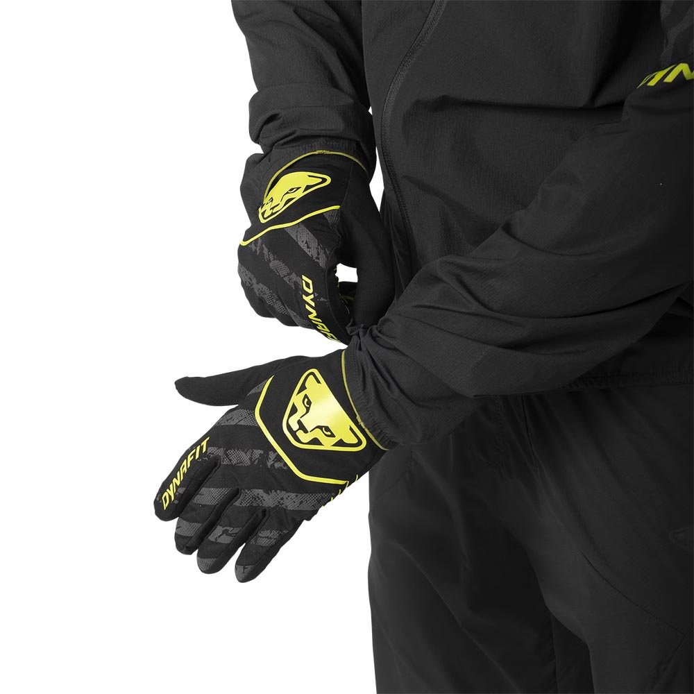 Rękawiczki Dynafit Trail Reflective Gloves U Czarno-Zielone