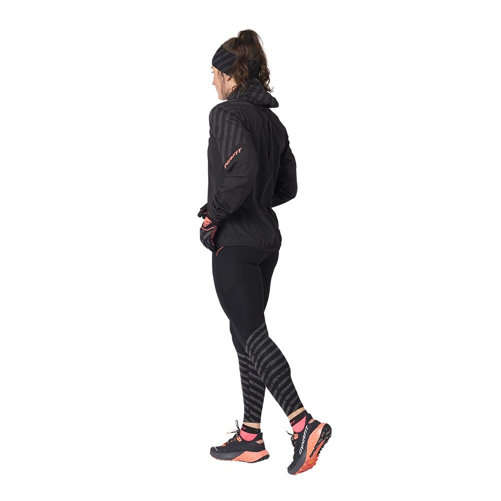 Kurtka Dynafit Trail Graphic Wind W Czarno-Koralowa