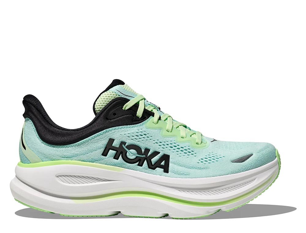 Buty Hoka Bondi 9 M Miętowo-Czarne [1162011-LNMT
