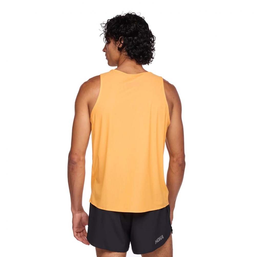 Koszulka Hoka Airolite Run Tank M Pomarańczowa
