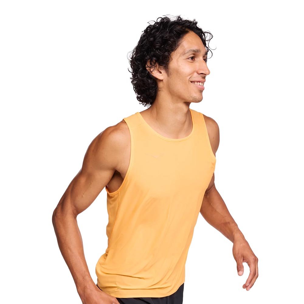 Koszulka Hoka Airolite Run Tank M Pomarańczowa