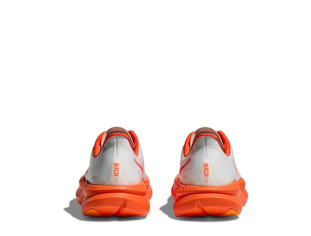 Buty Hoka Mach 6 W Biało-Pomarańczowe