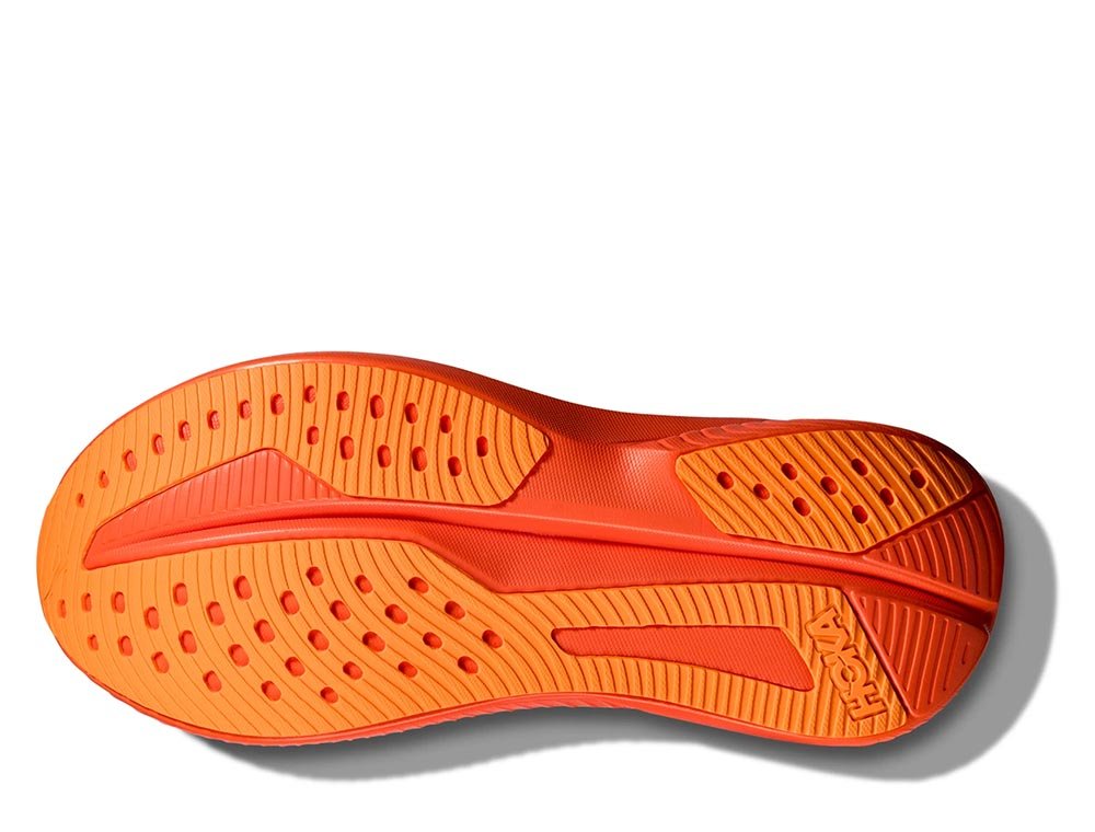 Buty Hoka Mach 6 W Biało-Pomarańczowe