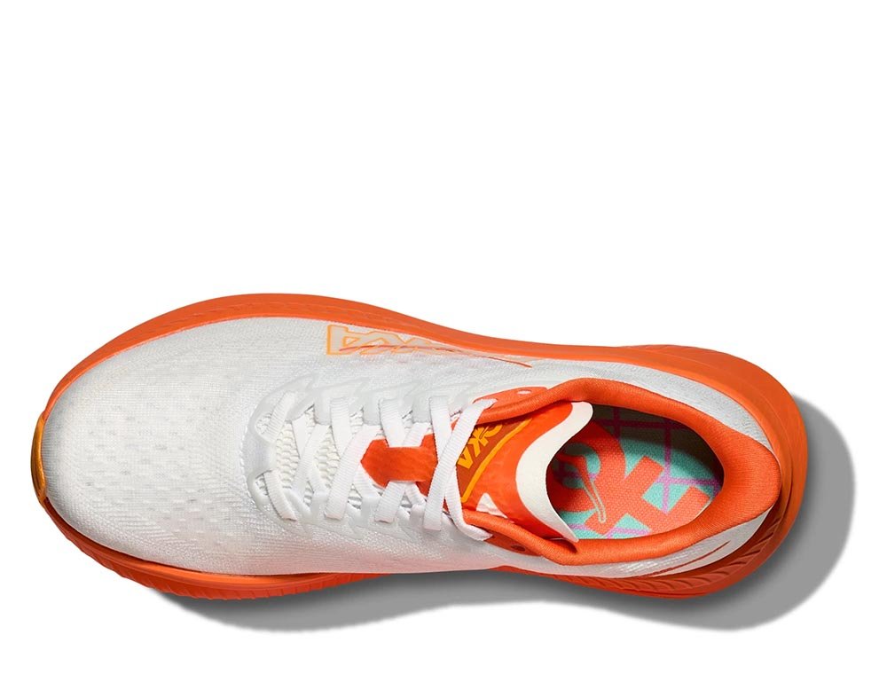 Buty Hoka Mach 6 W Biało-Pomarańczowe