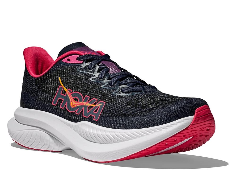 Buty Hoka Mach 6 W Czarno-Różowe