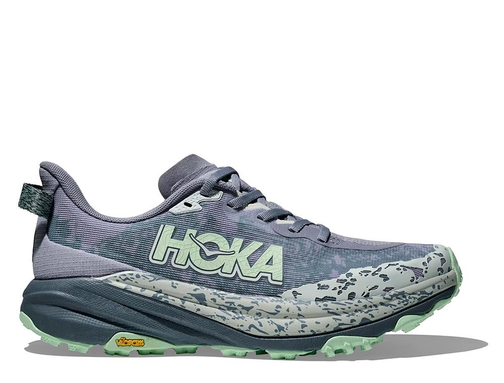 【チョモ】 Buty Hoka Speedgoat 6 W Fioletowo-Zielone [1147811-MNLG