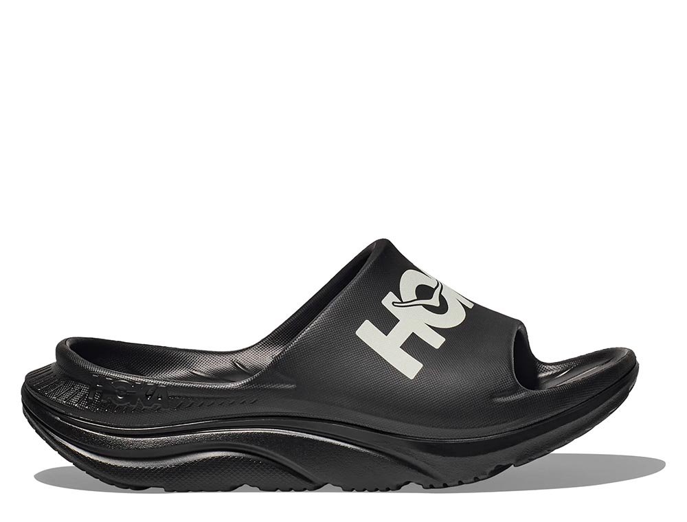 Klapki regeneracyjne Hoka Ora Athletic Slide U Czarno-Białe