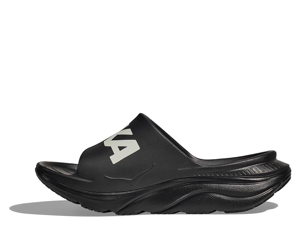 Klapki regeneracyjne Hoka Ora Athletic Slide U Czarno-Białe