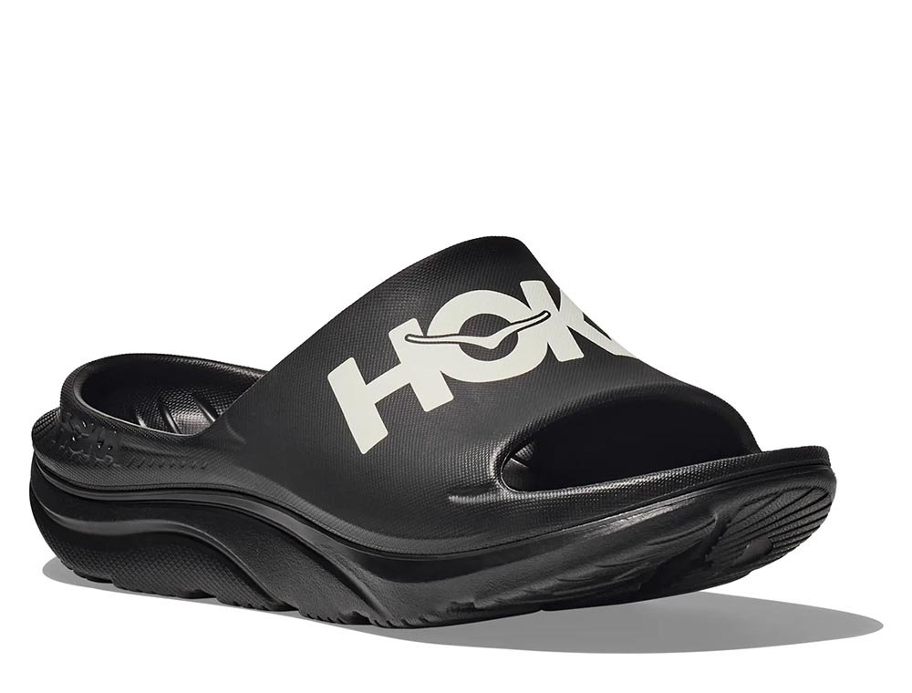 Klapki regeneracyjne Hoka Ora Athletic Slide U Czarno-Białe