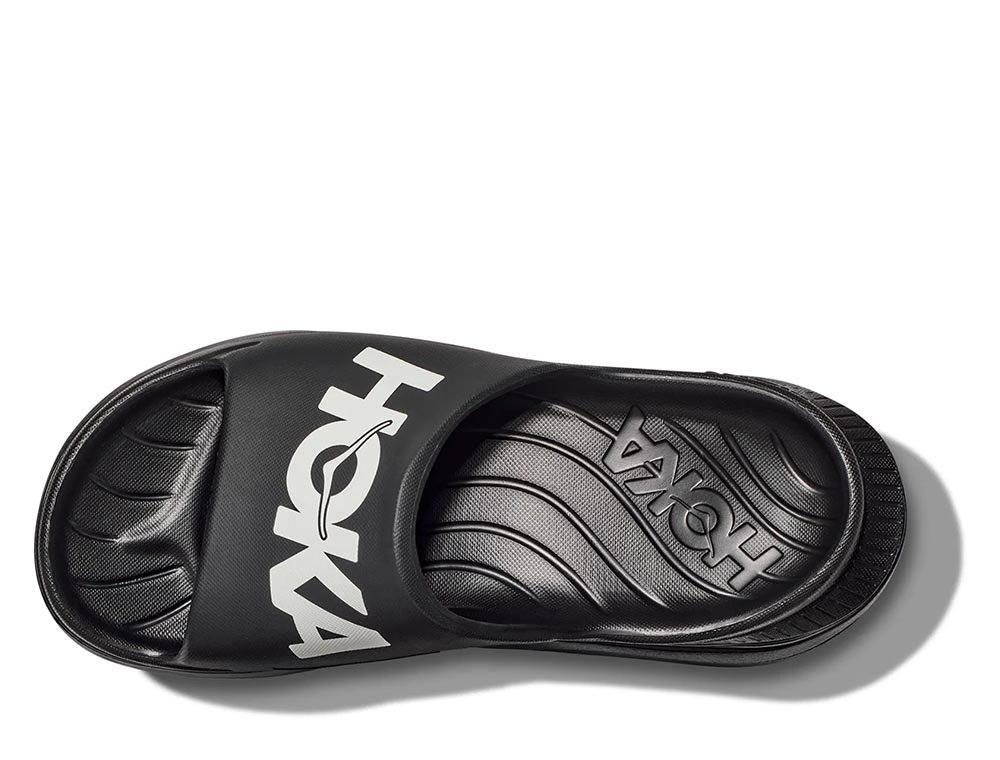 Klapki regeneracyjne Hoka Ora Athletic Slide U Czarno-Białe
