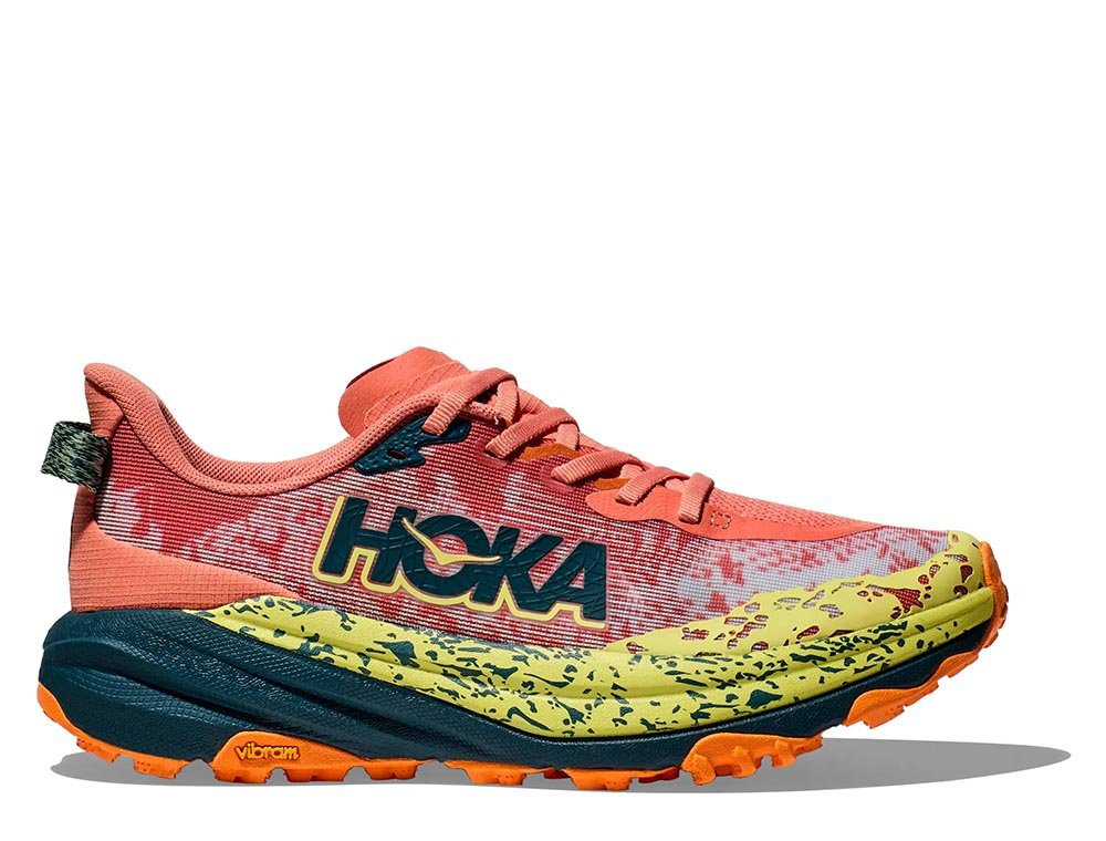 Buty Hoka Speedgoat 6 W Pomarańczowo-Limonkowe