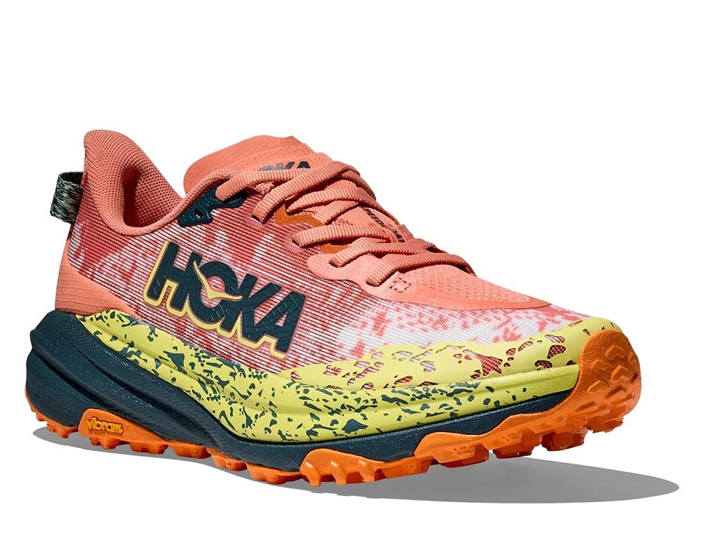 Buty Hoka Speedgoat 6 W Pomarańczowo-Limonkowe