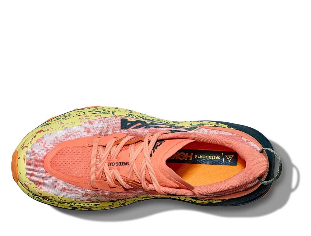 Buty Hoka Speedgoat 6 W Pomarańczowo-Limonkowe